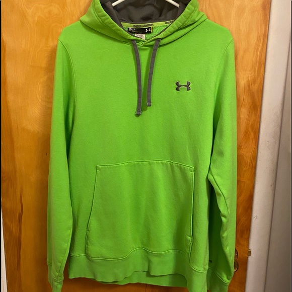 Under Armour Tops Lime Green Under Armor Hoodie Small Poshmark